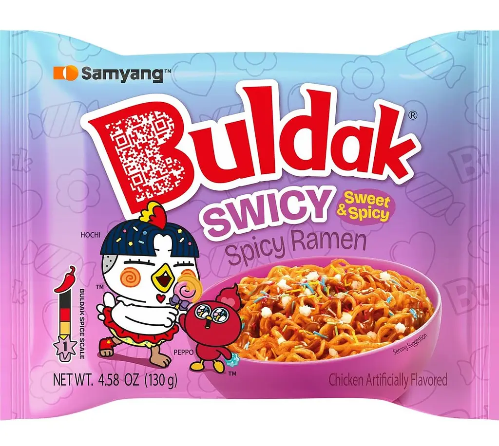 Локшина Samyang Buldak Swicy Sweet and Spicy Chicken Flavored Ramen Noodles 130г