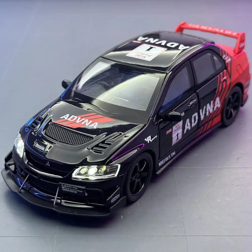Колекційна металева модель автомобіля АвтоЕксперт Mitsubishi Lancer Evolution IX з інерцією, світлом та звуком 1:32 - фото 2