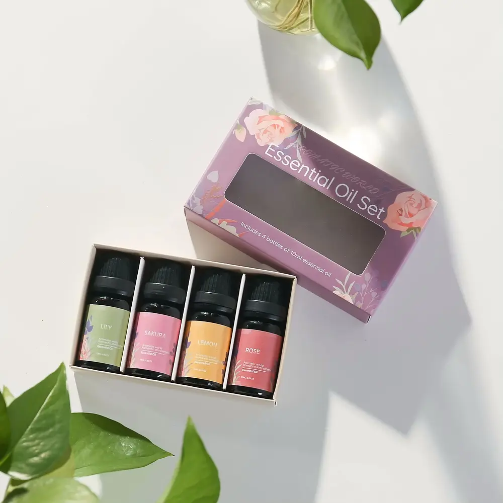 Эфирное масло Kinscoter Essential Oil Set 4 bottles 4х10 мл - фото 2