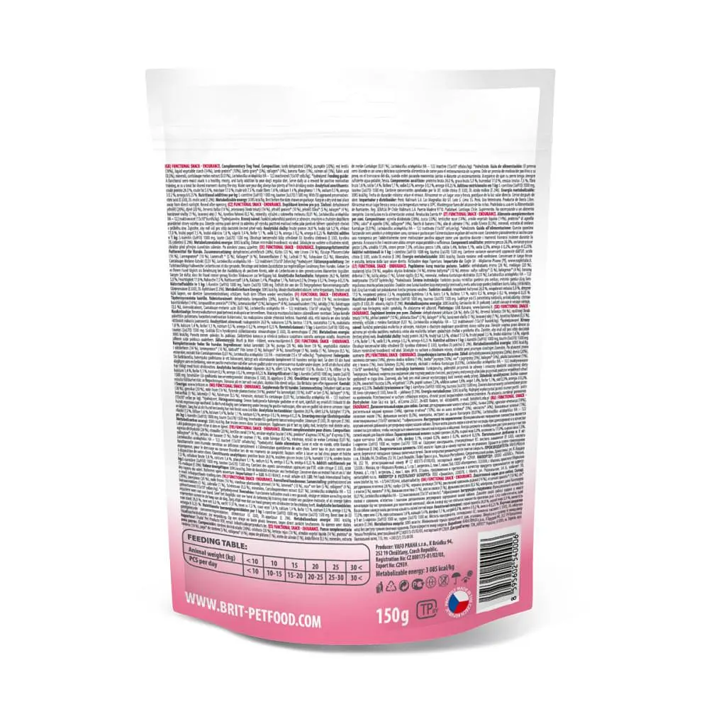 Ласощі для собак Brit Functional Snack Endurance 150 г (для активних) - фото 5