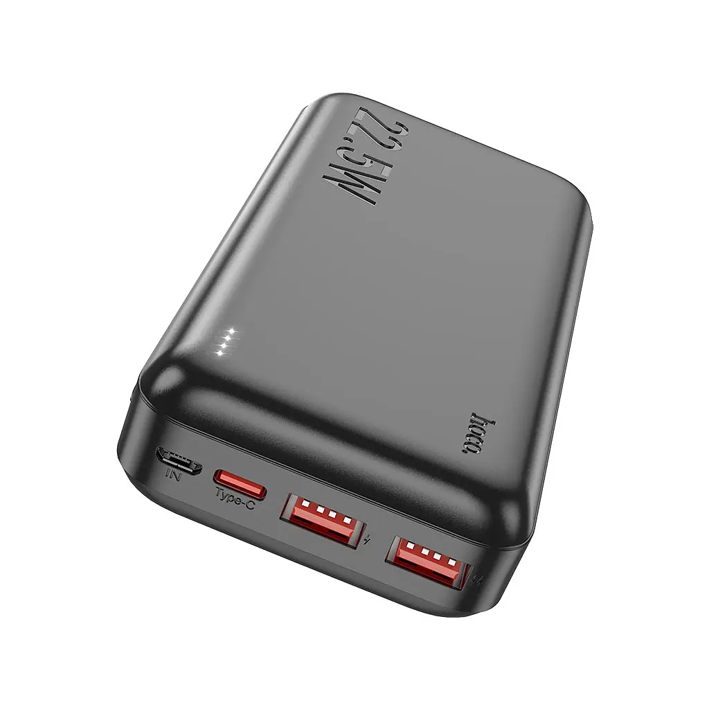 Батарея універсальна HOCO 20000mAh, 22.5W, Black (J101A / 45365) - фото 2
