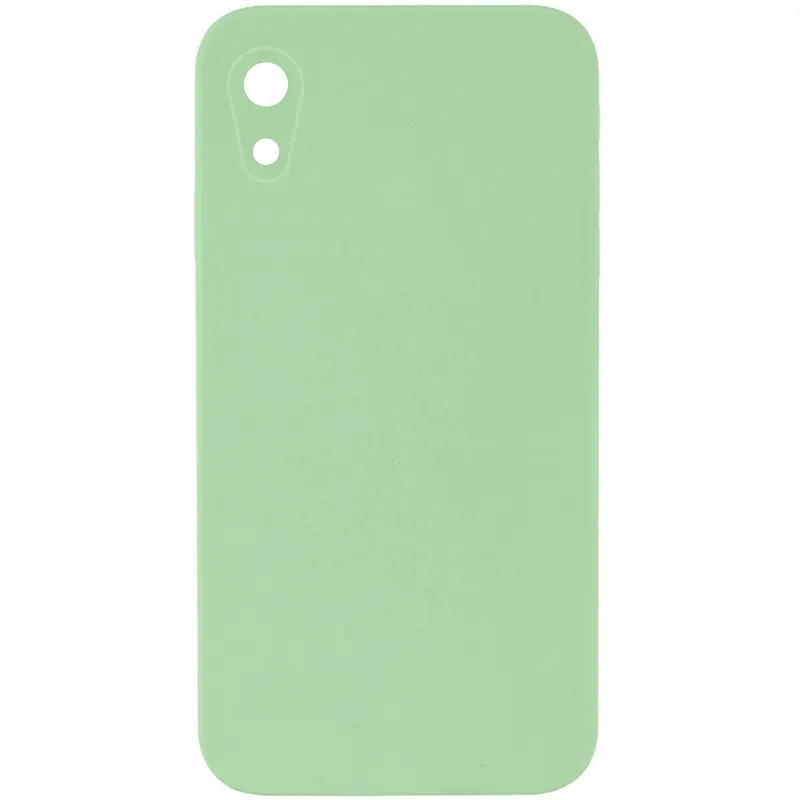 Чохол Silk Square Full Camera Protective (AA) NO LOGO для Apple iPhone XR (6.1") М'ятний / Mint