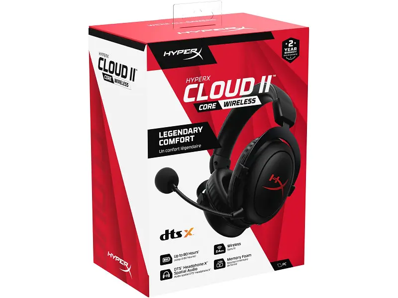 Навушники з мікрофоном HyperX Cloud II Core Wireless Black (6Y2G8AA) - фото 8