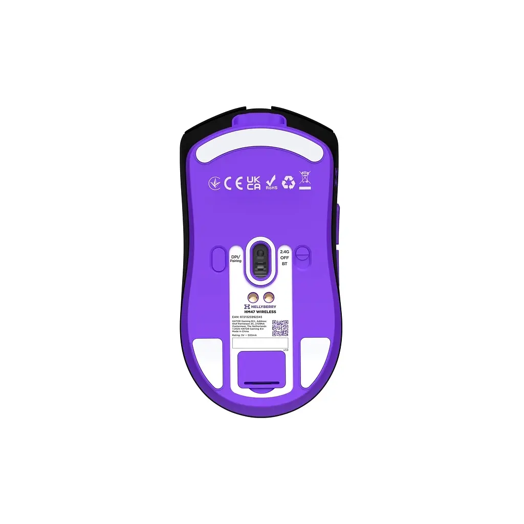 Мишка Hator Hellyberry HM47 Wireless Black/Violet (HM47_black_violet) - фото 8