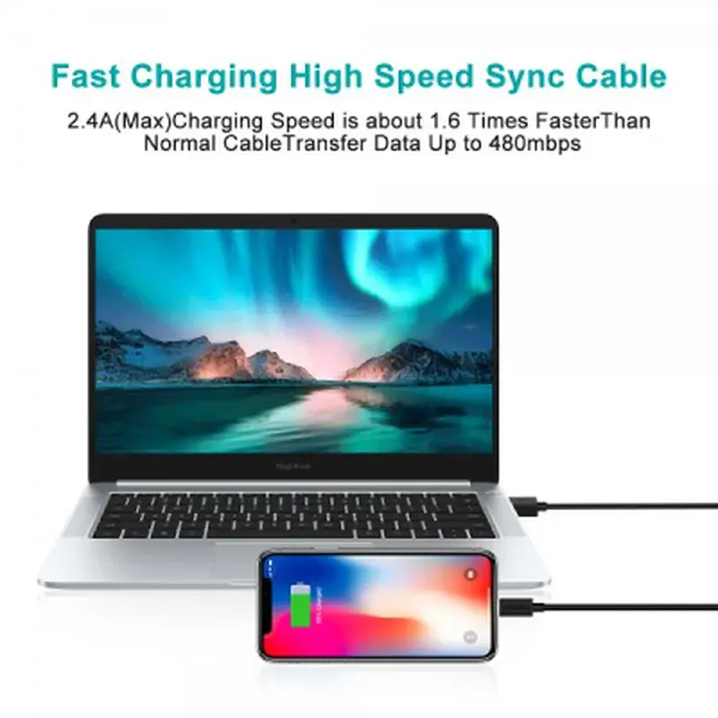 Дата кабель USB 2.0 AM to Lightning 1.8m 2.1A MFI Black Choetech (IP0027-BK) - фото 9
