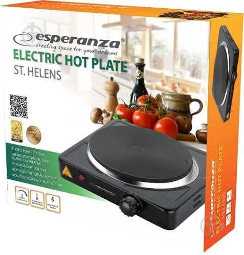Електроплита Esperanza EKH003K Black - фото 2