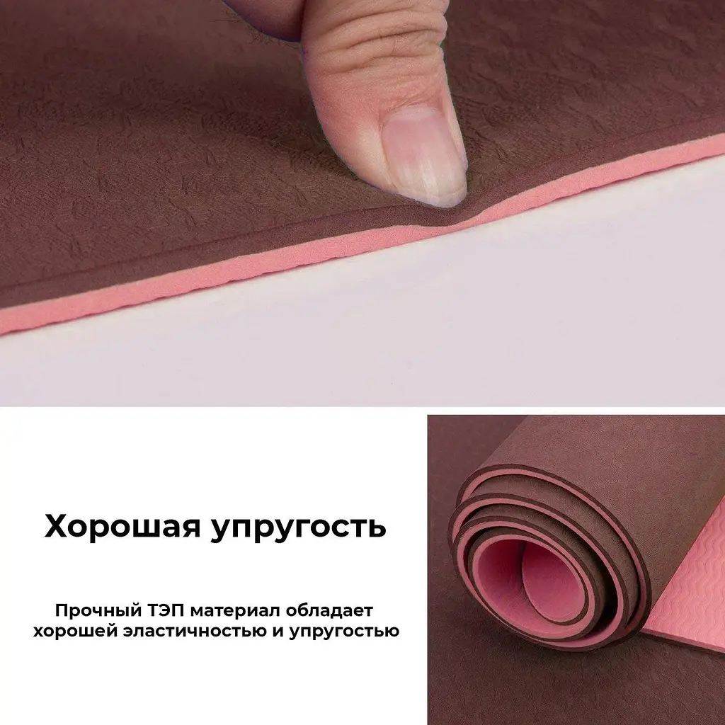 Килимок для йоги та фітнесу Power system 183х61х0,6 см fit0011587 - фото 6