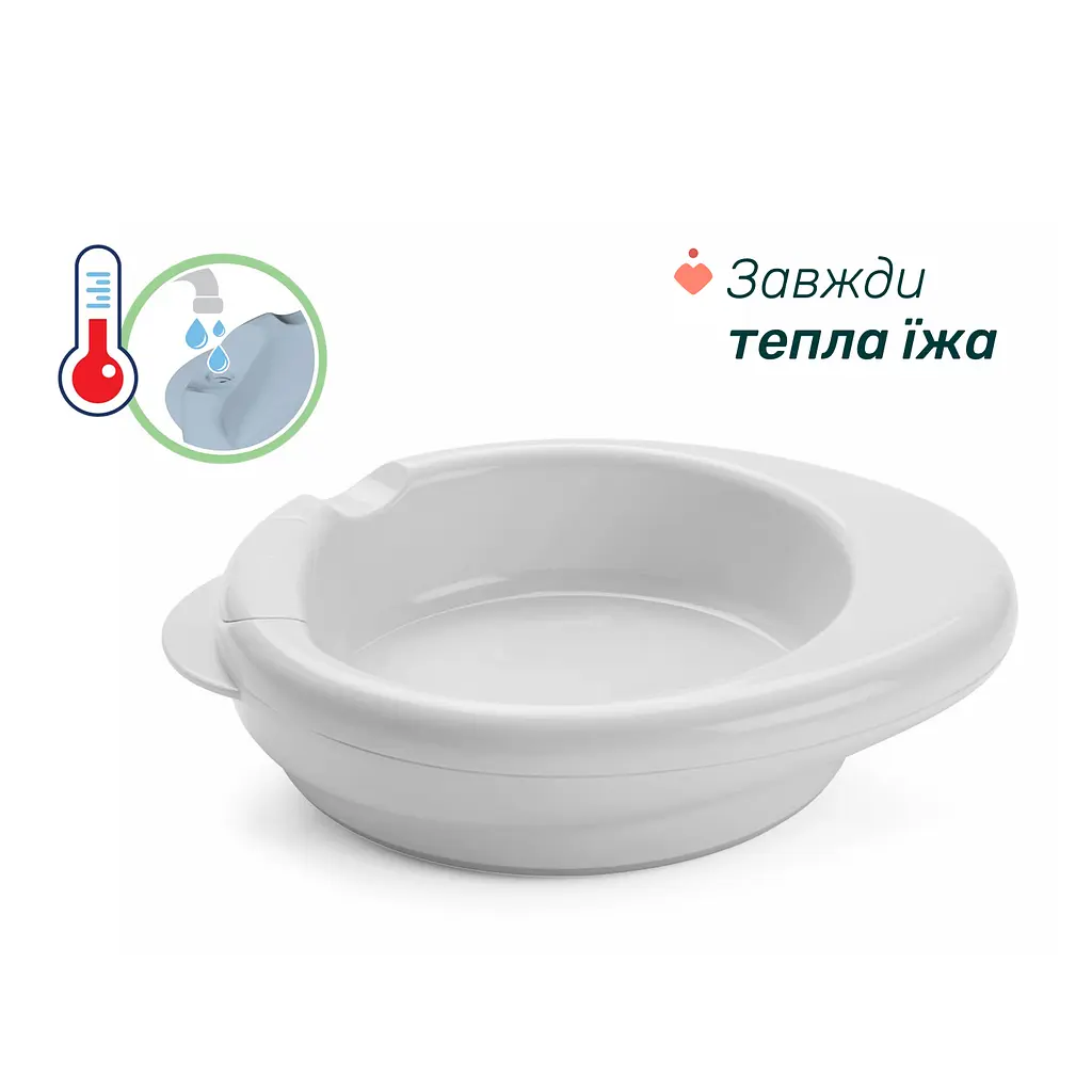 Термостойкая тарелка Chicco Warmy Plate 6м+ голубая (16000.25) - фото 3