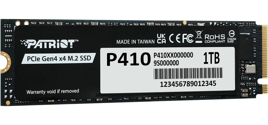 Накопичувач SSD 1TB Patriot P410 M.2 2280 PCIe NVMe 4.0 x4 TLC (P410P1TBM28H) - фото 2