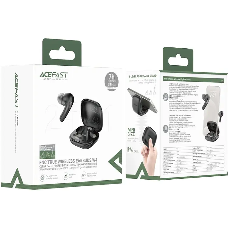 Наушники TWS Acefast W4 black - фото 3