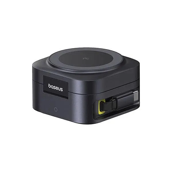 Беспроводное зарядное устройство для Baseus PicoGo Series 2-in-1 Magnetic Qi2 67W черный - фото 2