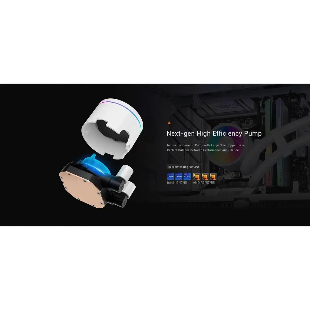 СВО PcCooler PсCOOLER DA360 PRO ARGB White (DA360Pro-WHAWXX-GL) - фото 11