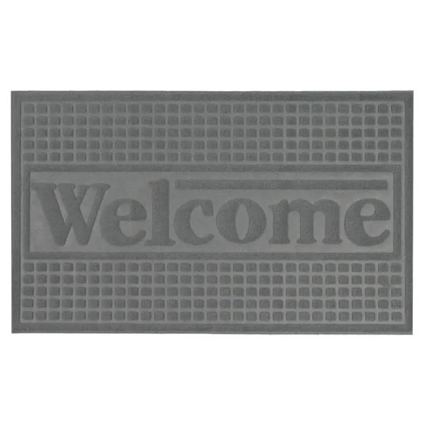 Килимок придверний Eco Fabric Welcome без кромки сірий 45 х 75 см (4575-011) - фото 3