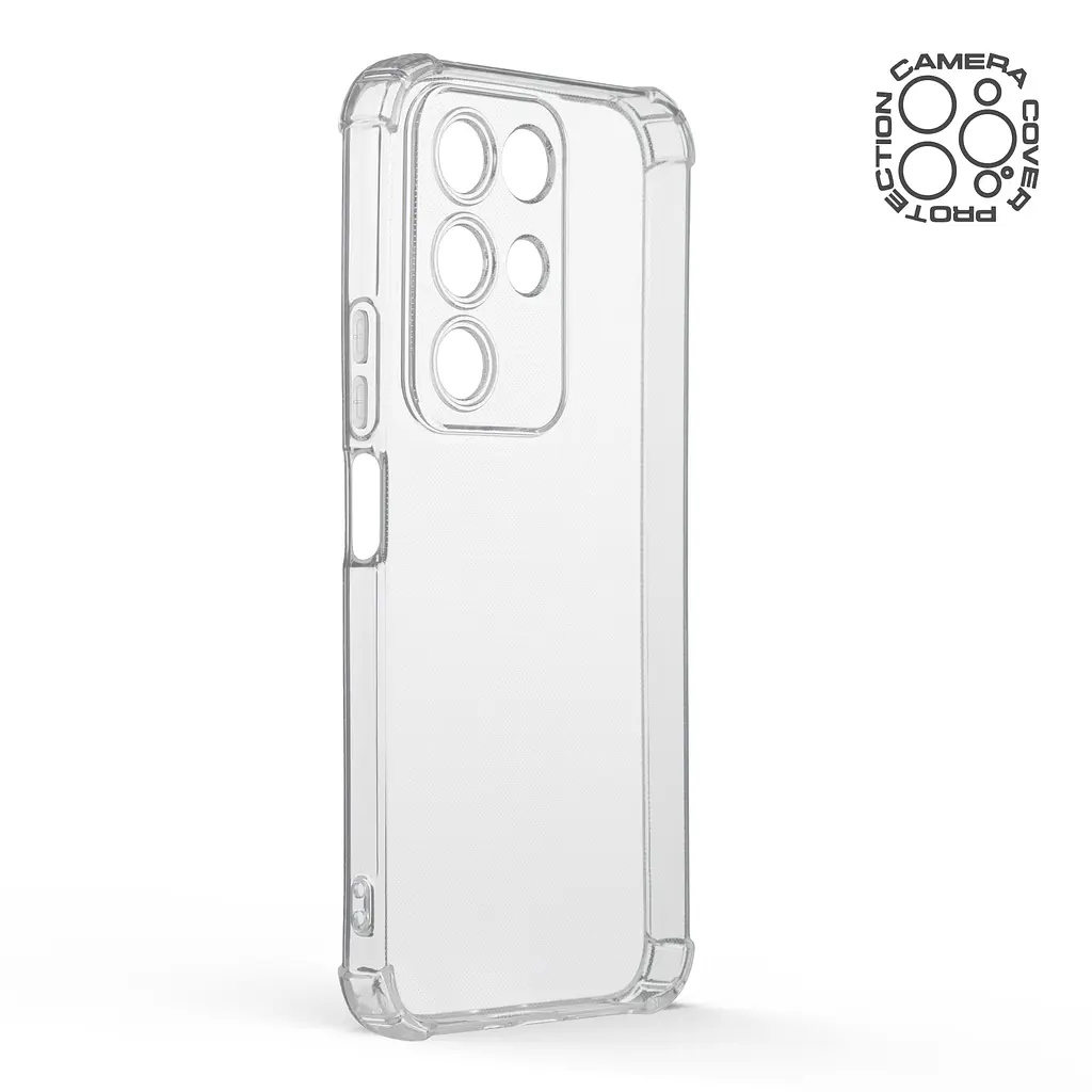 Прозрачный чехол для Realme C85 4G с защитой камеры и усиленными бортами, тонкий, силиконовый, бесцветный, ударостойкий, противоударный бампер c закрытой камерой, ArmorStandart (ARM89900) - фото 2
