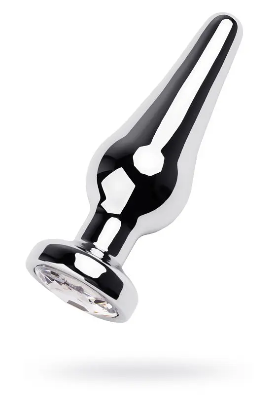 Металлическая анальная пробка Toyfa Metal 12 см (белый) - фото 2