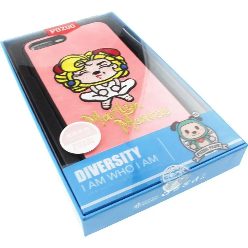 Чохол-накладка PUZOO TPU+TPU with stitchwork craft Star show iPhone 7/8 Plus Pink Monroo - фото 2