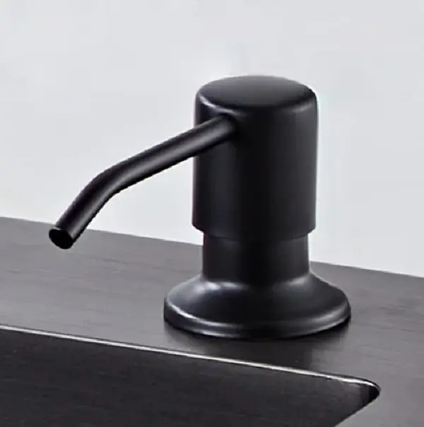 Чорний дозатор для мила на мийку Nett DB-300 - фото 5