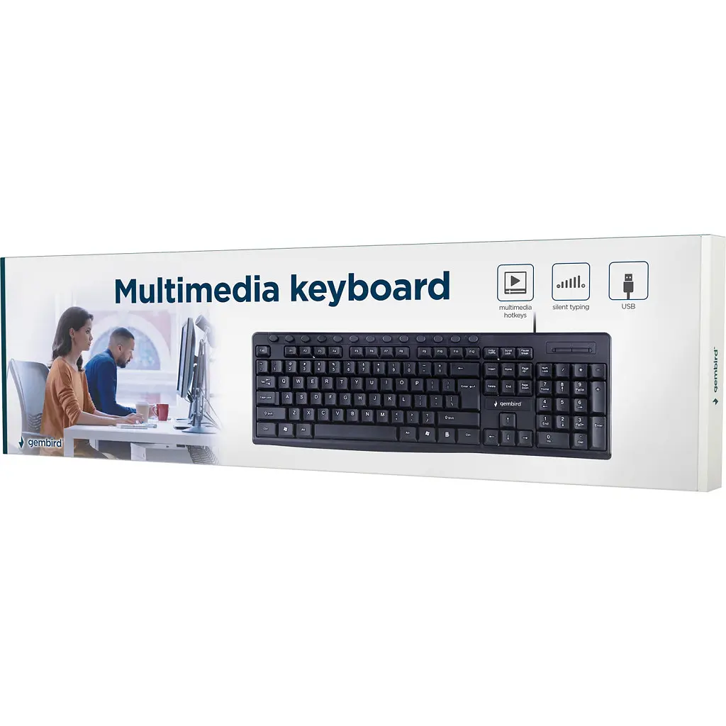 Клавіатура Gembird KB-UM-107-UA USB Black (KB-UM-107-UA) - фото 4