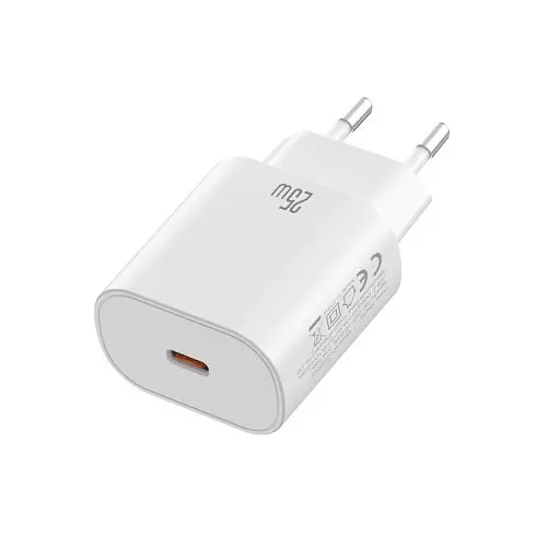 Сітчасте зарядне пристрій XO CE25 PD25W USB-C Fast Charger Білий - фото 6