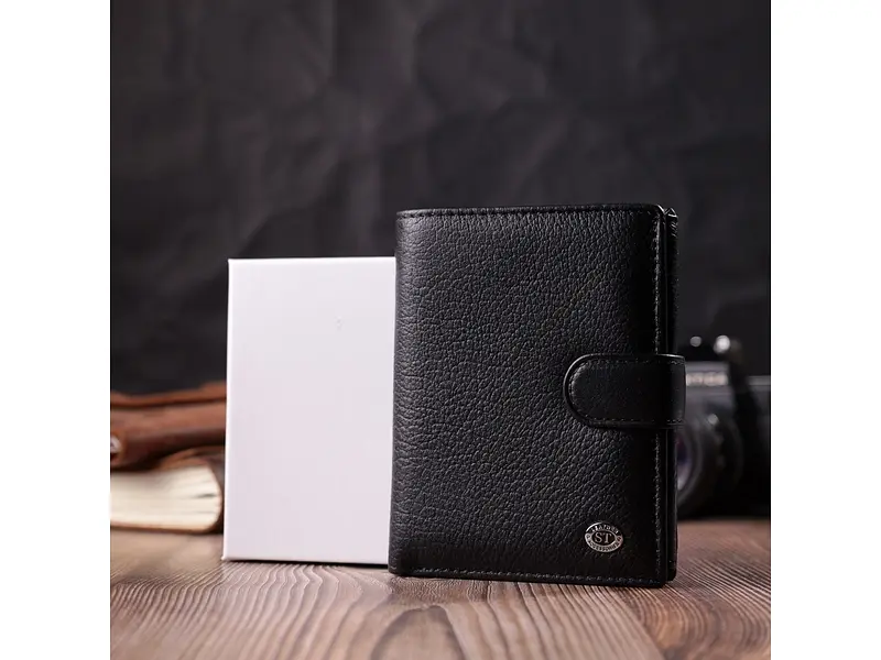 Чоловічий шкіряний гаманець ST Leather 10х13х2.5 см acs0028297 - фото 10