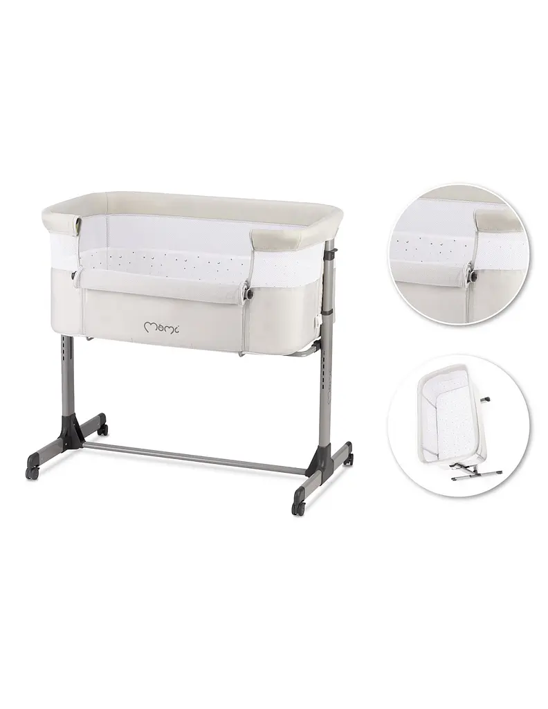 Кроватка приставная Momi Revo Light Grey - фото 9
