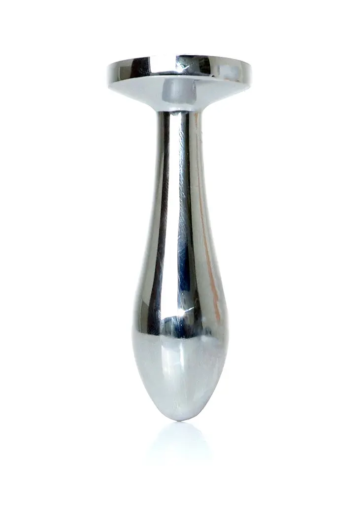 Анальна пробка - Jewellery Silver Plug Clear S - фото 7