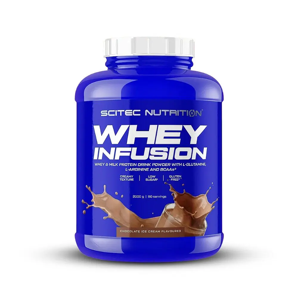 Сироватковий протеїн Scitec Nutrition Whey Infusion, 2 кг - Шоколадне морозиво