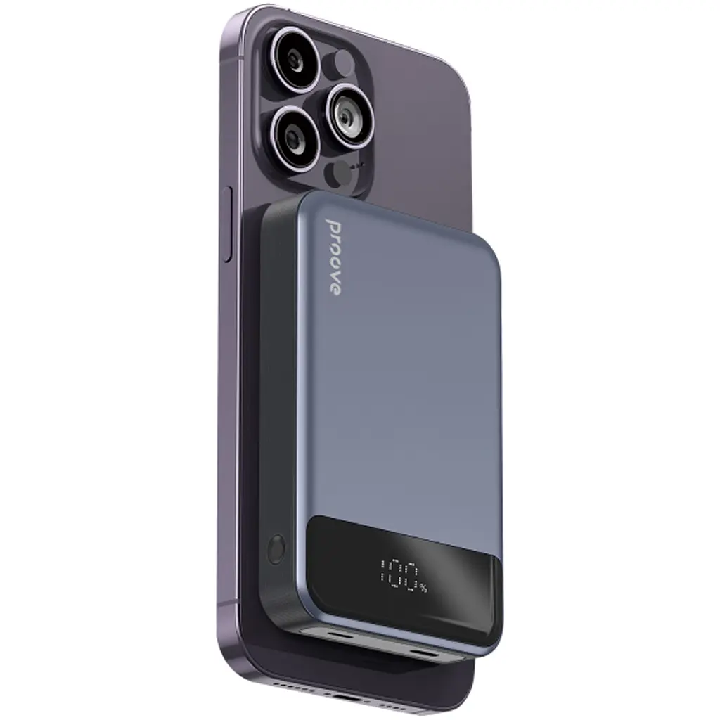 Внешний аккумулятор Proove Hoodman Magnetic 10000mAh 20W Grey (PBH120010003) [108232] - фото 3