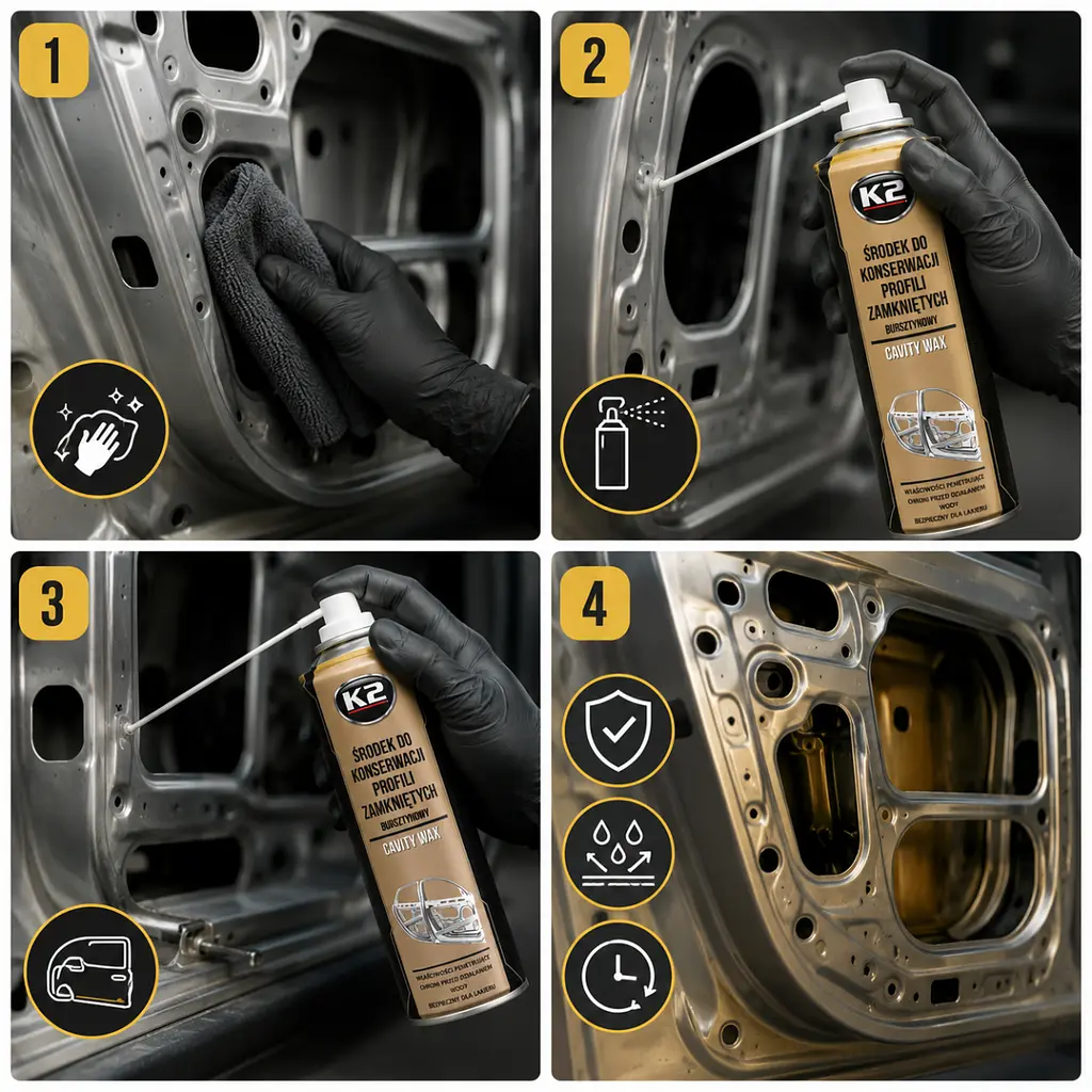 Мовіль K2 Cavity Wax для захисту від корозії та гідроізоляція аерозоль 500 мл (L330) - фото 2