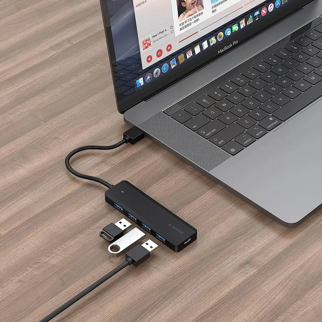 USB-Хаб Gembird на 4 порти USB 3.1 UHB-U3P4P-02) (UHB-U3P4P-02) - фото 4
