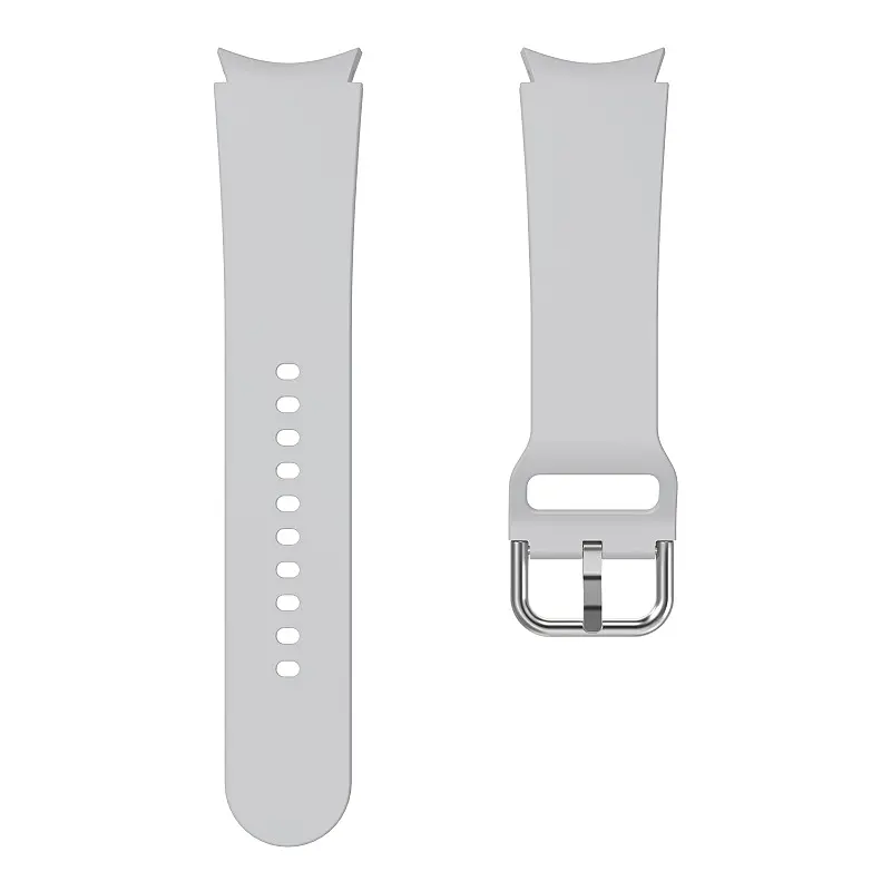 Ремінець для Samsung Galaxy Watch 5 44mm - сірий ширина кріплення 20мм силікон Watchbands Galaxy OneLine (W42-3WB48942186) - фото 3