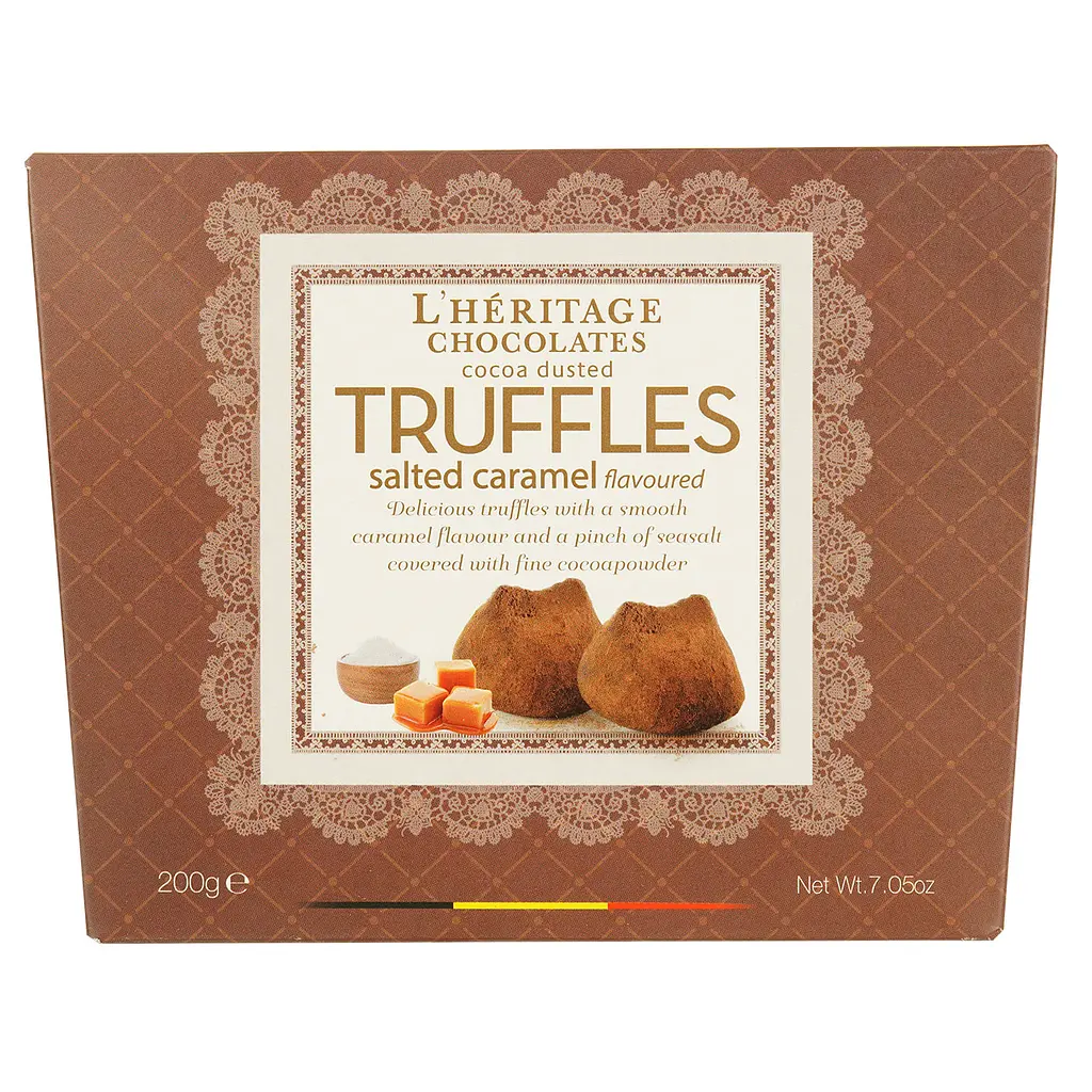 Цукерки L'Heritage Chocolates шоколадний трюфель із солоною карамеллю 200 г - фото 2