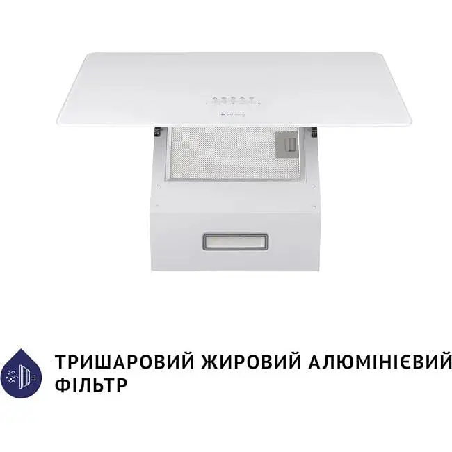 Витяжка Minola HVS 6224 WH 700 LED біла - фото 3