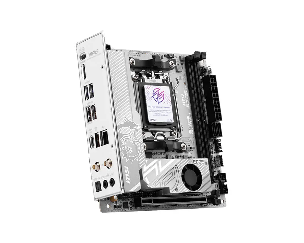 Материнская плата MPG B850I EDGE TI WIFI sAM5 B850 2xDDR5 M.2 HDMI WiFi BT mITX MSI teh0019099 - фото 3