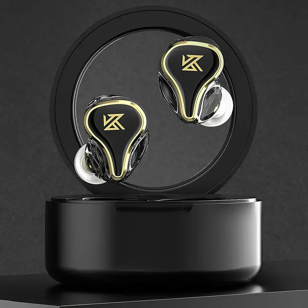 Бездротові навушники Bluetooth KZ SK10 Pro з гібридними випромінювачами чорні - фото 8