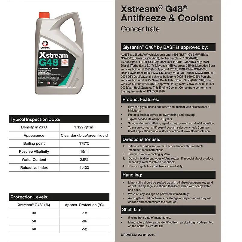 Антифриз Comma Xstream G48 Af Conc концентрат 1 л (XSG1L) - фото 3
