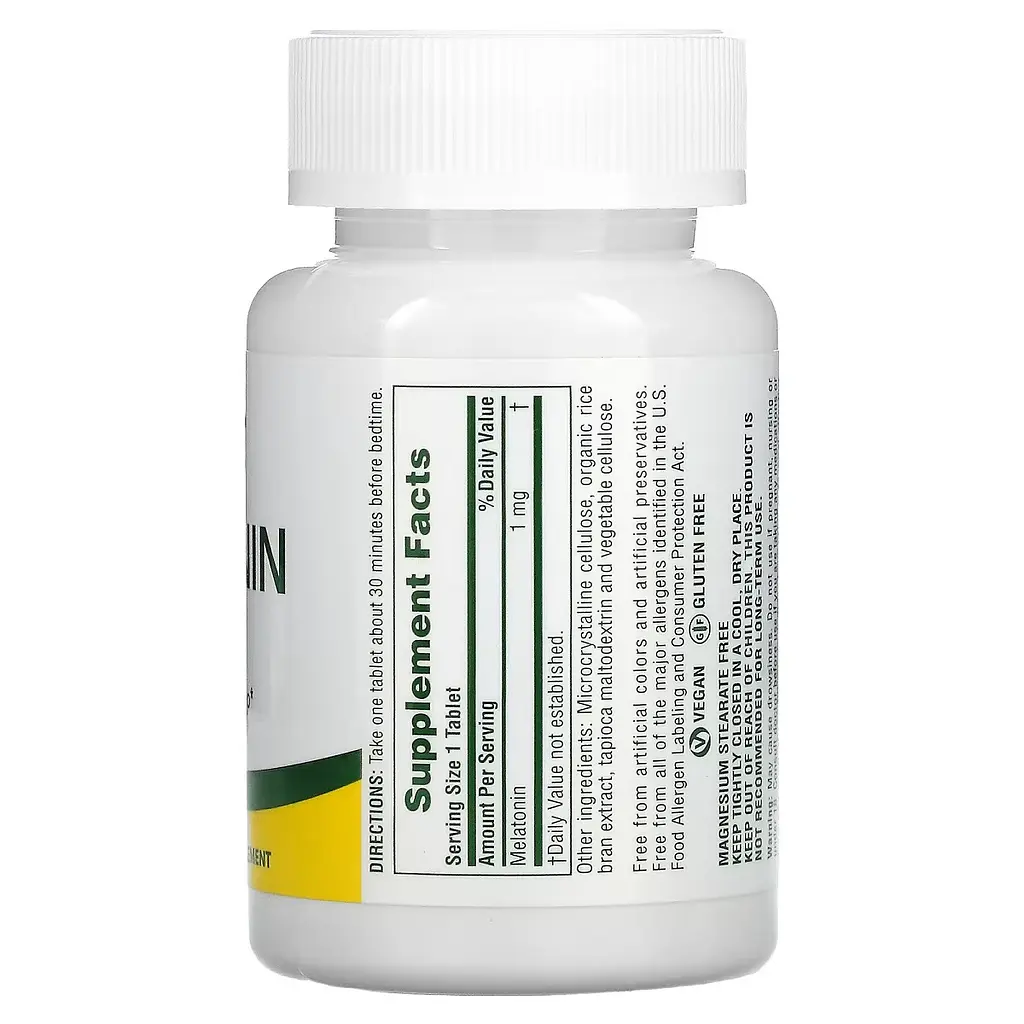 Мелатонин Natures Plus Fast Acting Melatonin 1 мг быстродействующий 90 таблеток - фото 2