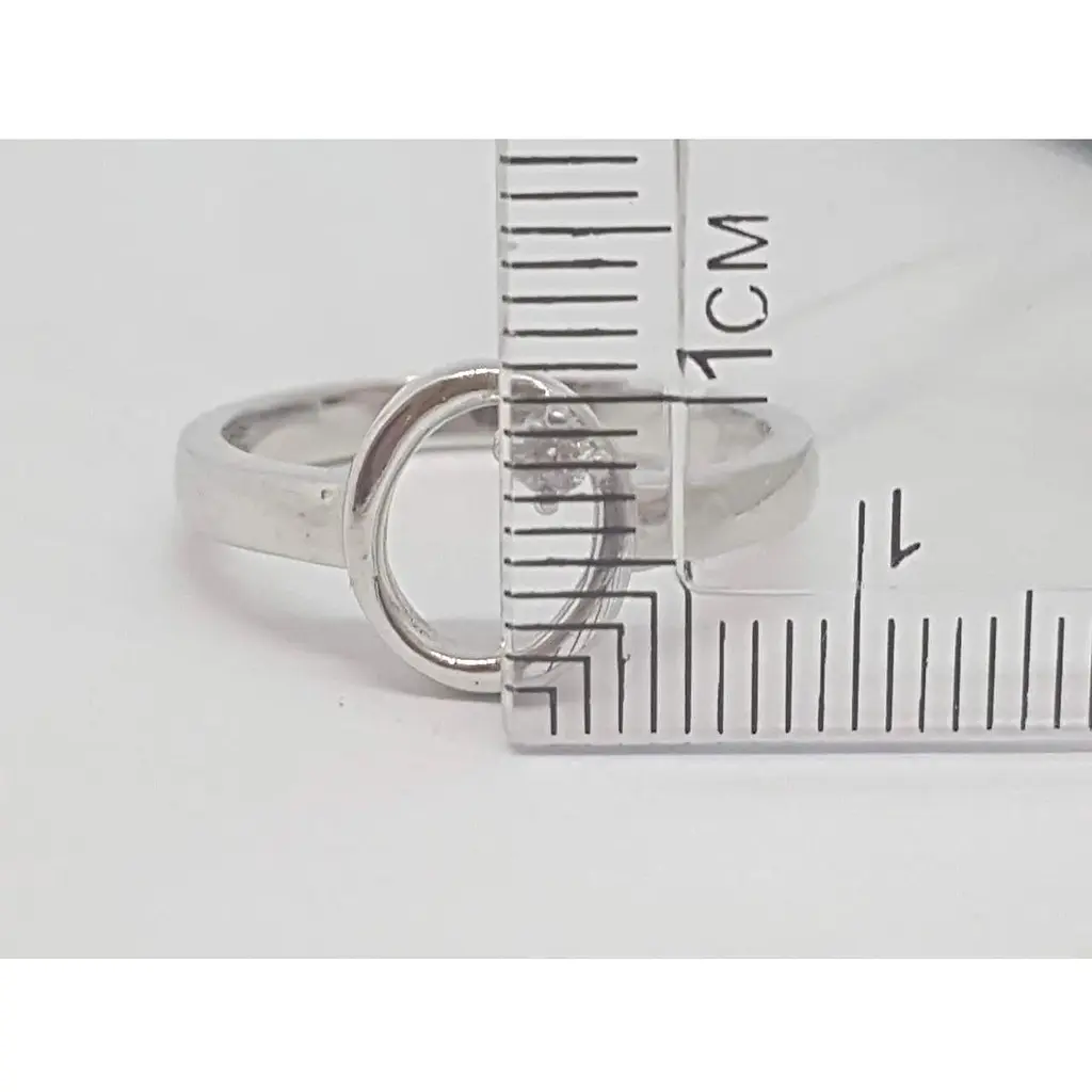 Срібне кільце Срібний рай з фіанітом. 1111 094185 18 - фото 5