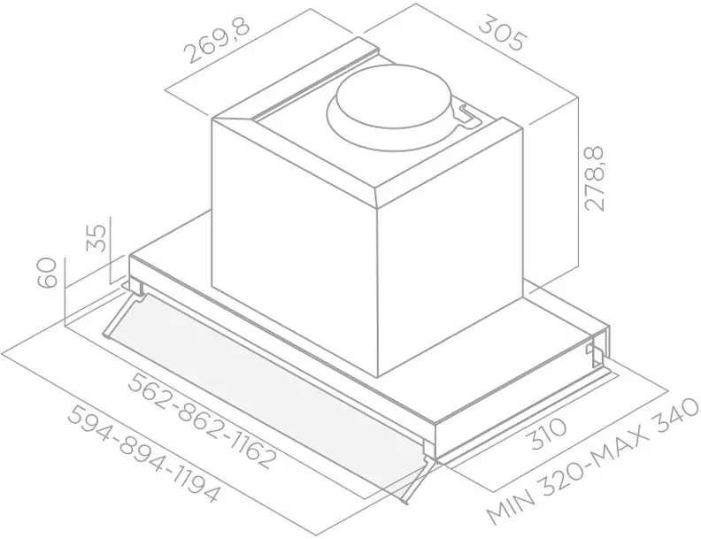 Витяжка Elica BOX IN PLUS IXGL/A/90 - фото 2