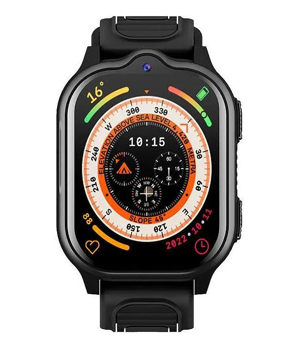 Смарт годинник телефон для дітей Lemfo M15 з AI помічником, GPS навігацією, 4G SIM-картою, прослушкою, кнопкою SOS та IPX7 До 5 днів роботи Чорний - фото 2