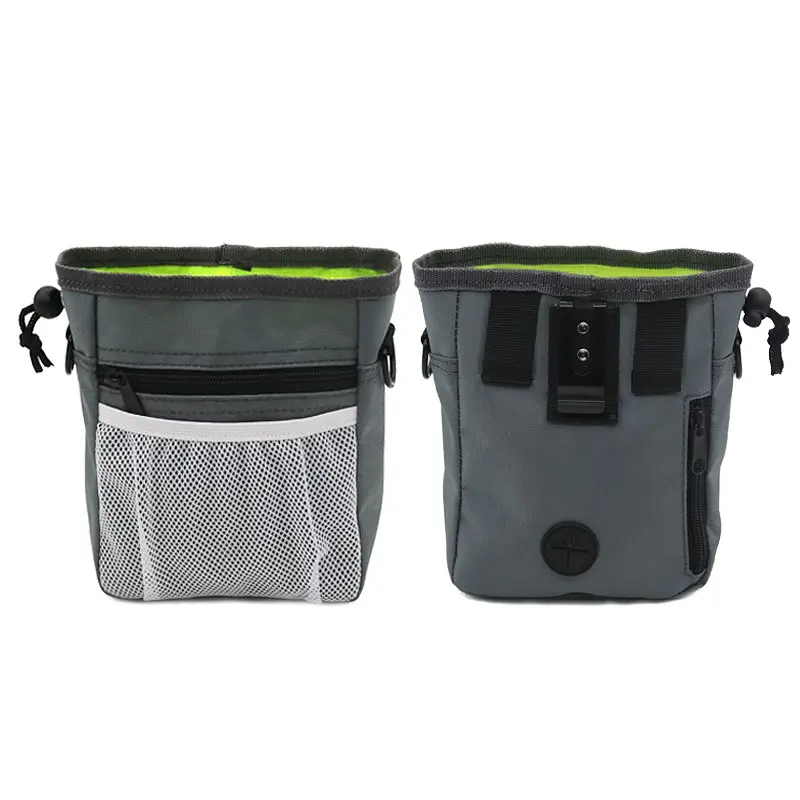 Сумка для вигулу і тренувань собак Voyager Pet Nylon Waterproof Dog Treat Training Pouch grey - фото 3