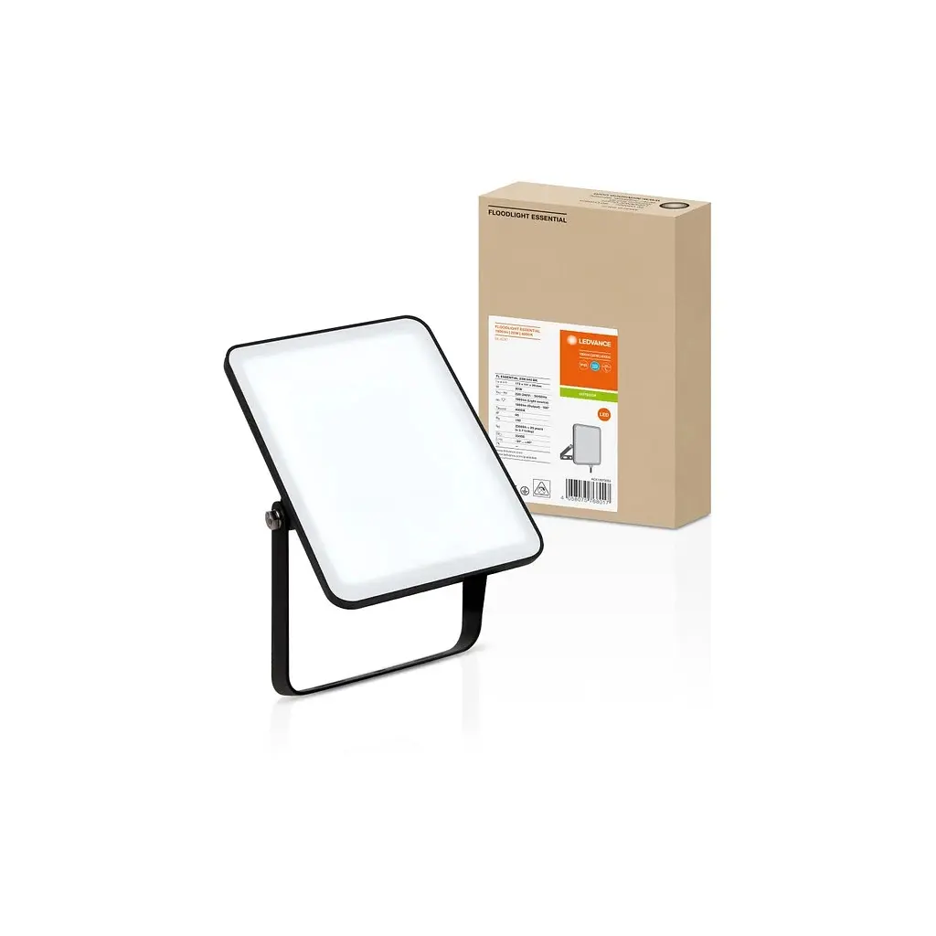 Прожектор LEDVANCE FL ESSENTIAL 20W 840 BK IP65 (4058075768017) - фото 5