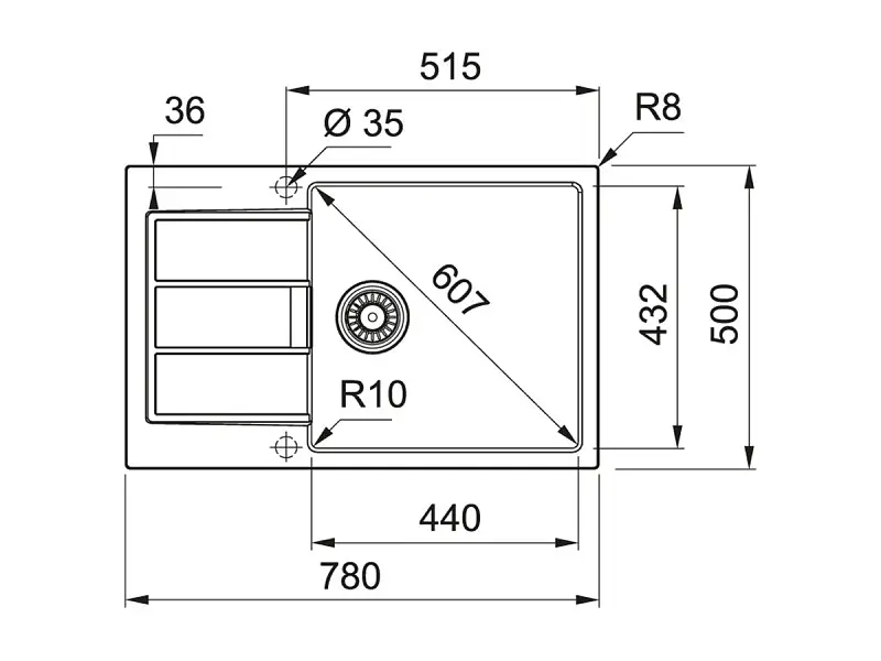 Кухонна мийка Franke Sirius 2.0 S2D 611-78 XL (143.0621.339) - фото 2