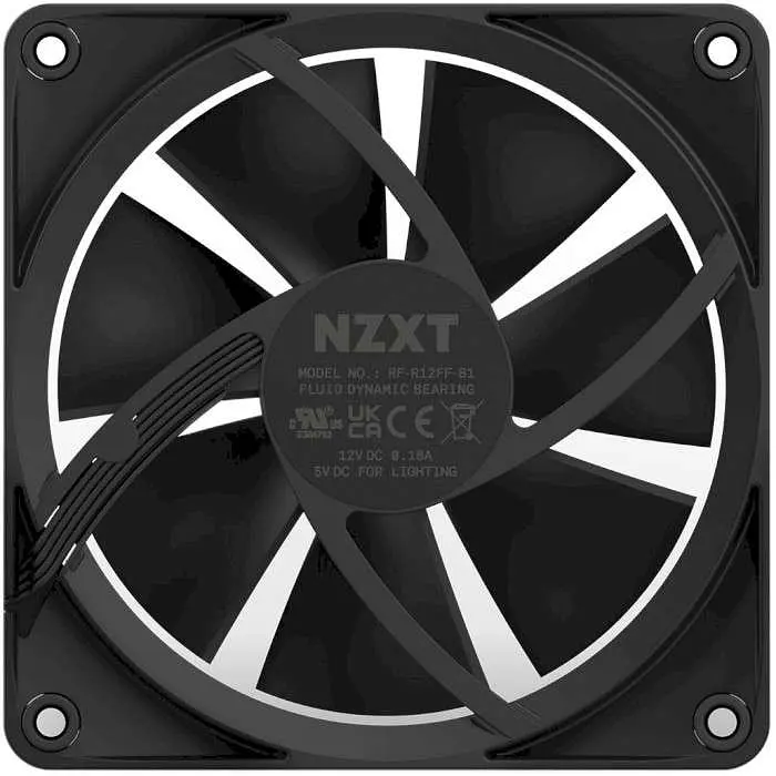 Комплект вентиляторів NZXT F120 RGB Triple Pack Black (RF-R12TF-B1) Б/в - фото 5