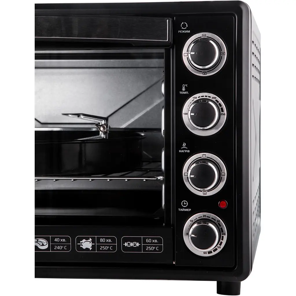 Настільна електрична духовка Liberton LEO-650 Black [164245] - фото 4