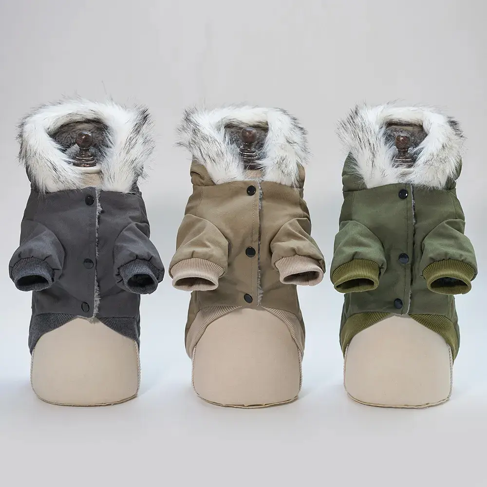 Пальто для собак Derby Military Coat, Khaki, M Хакі - фото 6
