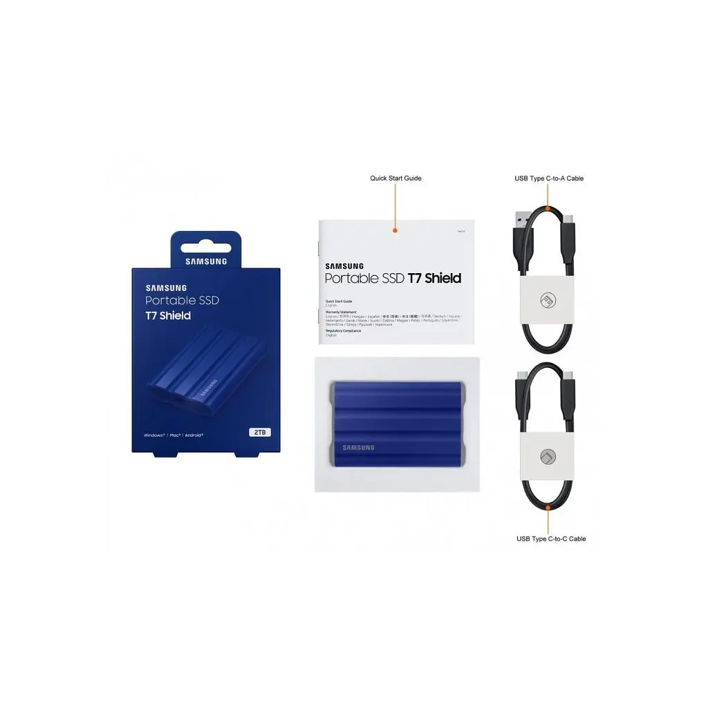 Накопичувач SSD USB 3.2 2TB T7 Shield Samsung (MU-PE2T0R/EU) - фото 4
