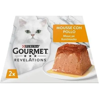 Паштет для котів Purina Gourmet Revelations мус з куркою 2х57 г (7613287070081) - фото 2