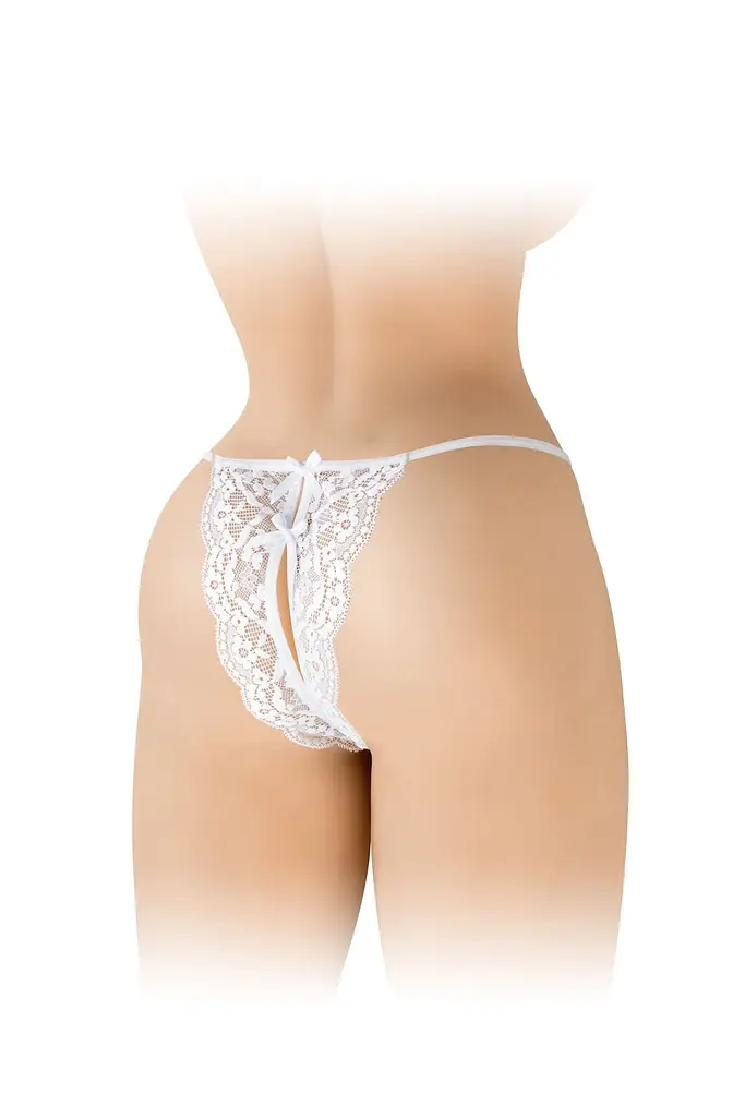 Трусики з відкритим доступом Fashion Secret Cindy, One Size білі - фото 2
