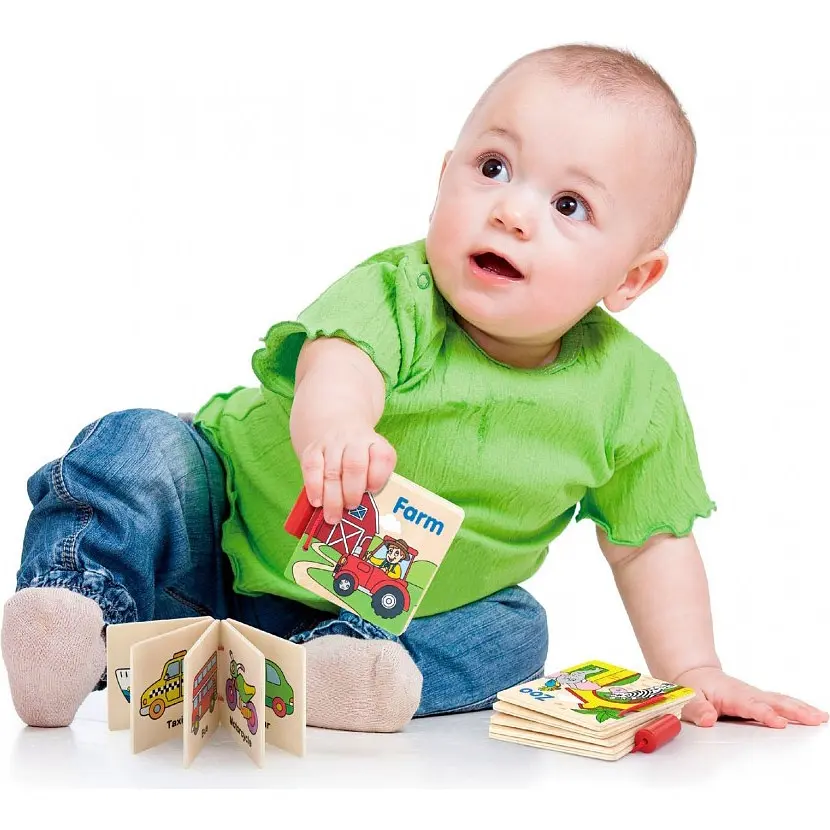 Дерев'яна книжка Viga Toys Перші англійські слова (50386) - фото 4
